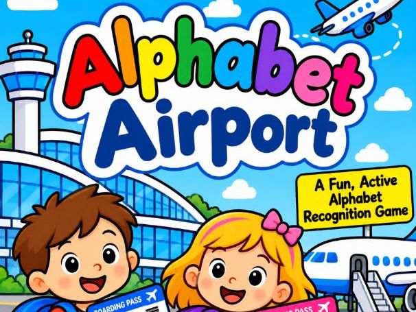 Alphabet Airport – A Fun, Active Alphabet Recognition Game (Gates A–F)