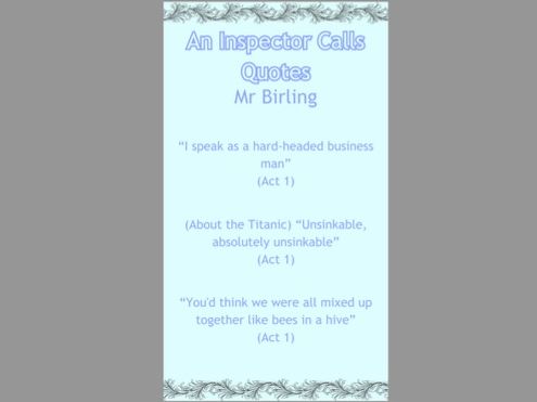 An Inspector Calls Phone Backgrounds