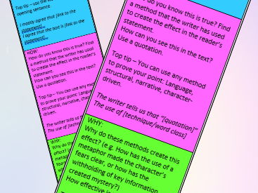 What How Why Support Strip/Bookmark (Similar to PEE)