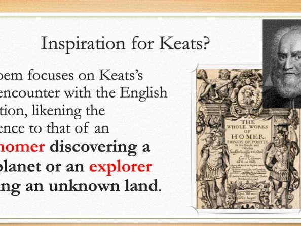 John Keats - On First Looking into Chapman's Homer