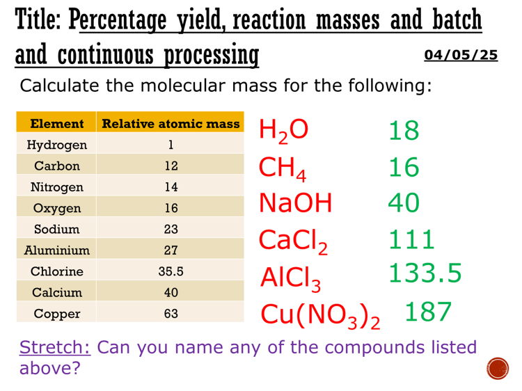 Chemistry revision (C3) - complete lesson (GCSE 1-9)