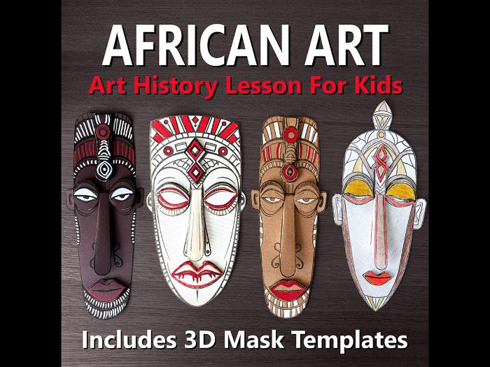 African Art Lesson for Kids, African Masks, Symbols & Culture, Art History Activity KS2 & KS3