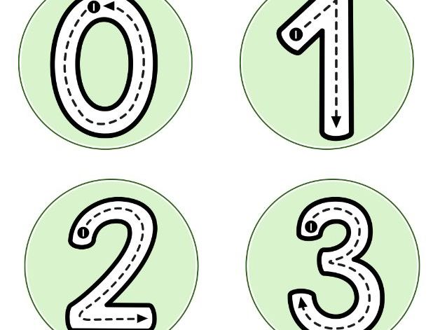 Fine motor number formation