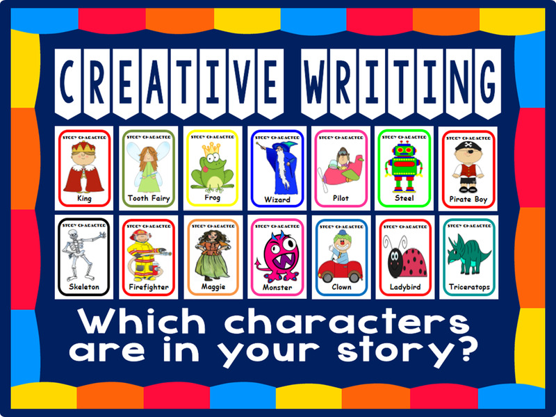 100 A5 CHARACTER FLASHCARDS, FOR STORY WRITING / CREATIVE WRITING