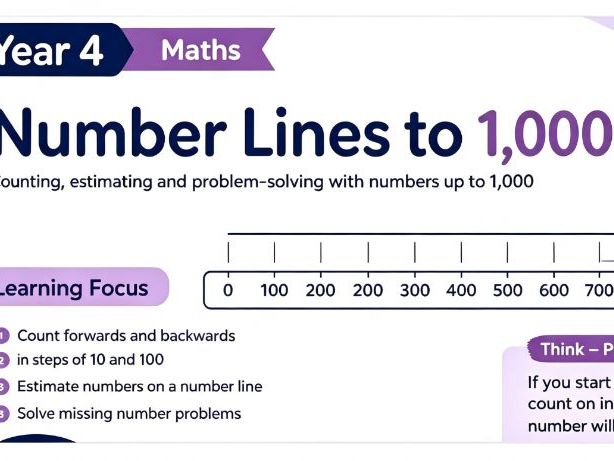 Year 4 | Numbers lines to 1,000 | Place Value