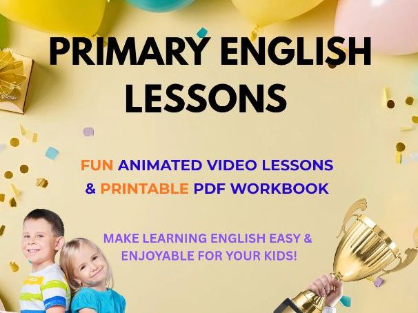 Demonstratives: Primary English video and work book