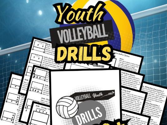 130 Youth Volleyball Drills 8.5x11" | digital download | volleyball drills for coaching beginners
