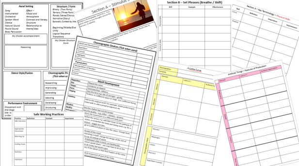AQA GCSE Dance Workbooks