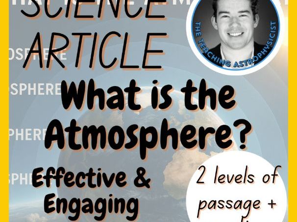 What is the Atmosphere Earth Science Reading Comprehension 2 Passage & Questions