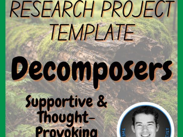 Decomposers | Biology Research Project Template | Digital + Print