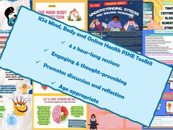KS4 PSHE Mental Health & Wellbeing Unit: Understanding Stress, Mind and Body and Online Habits