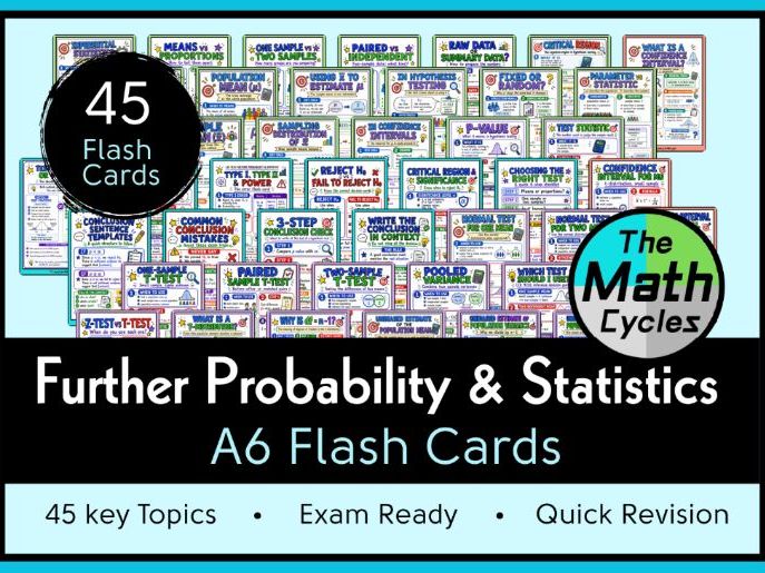 Further Probability & Statistics Flash Cards