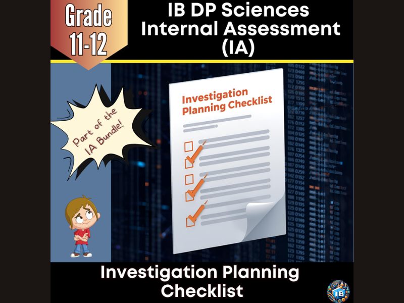IB DP Sciences IA Investigation Planning Checklist 2026