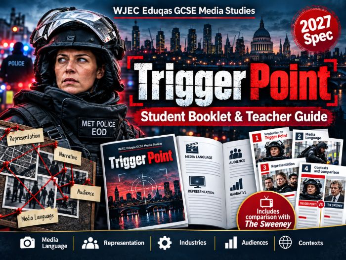 WJEC Eduqas GCSE Media Studies – Trigger Point | Complete Student Booklet & 9-Page Illustrated...