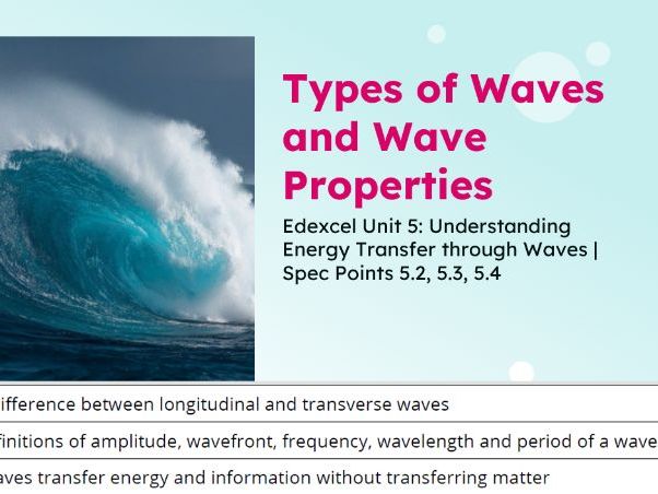 IGCSE Physics: Types of Waves & Wave Properties | Edexcel Modular | Unit 5 | L1