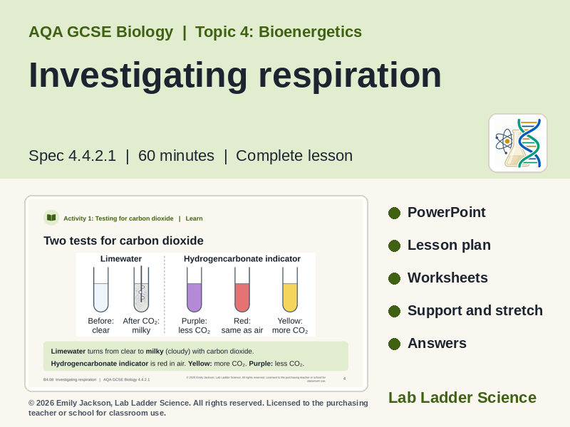 B4-08 Investigating Respiration: AQA GCSE Biology