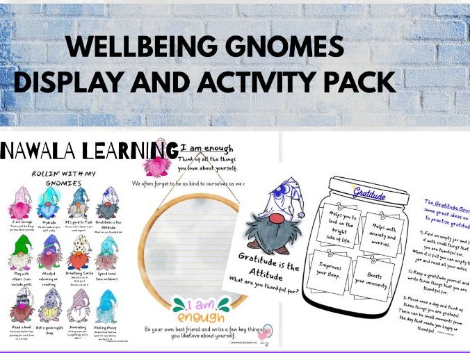 Wellbeing Gnomes Display and Resource Pack
