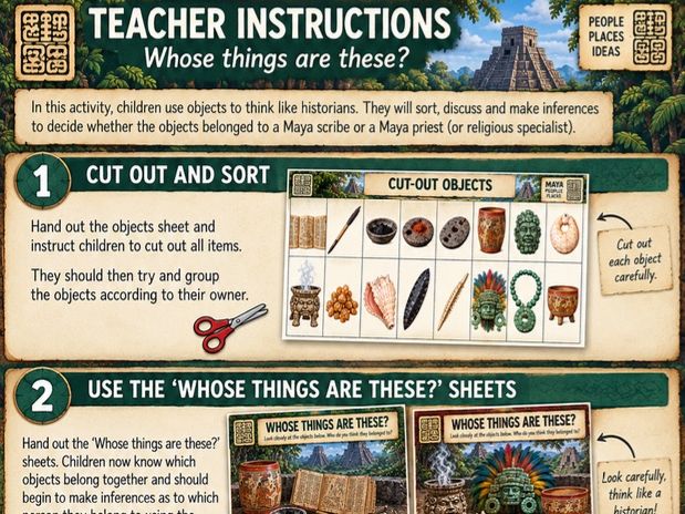History - ancient Maya object activity