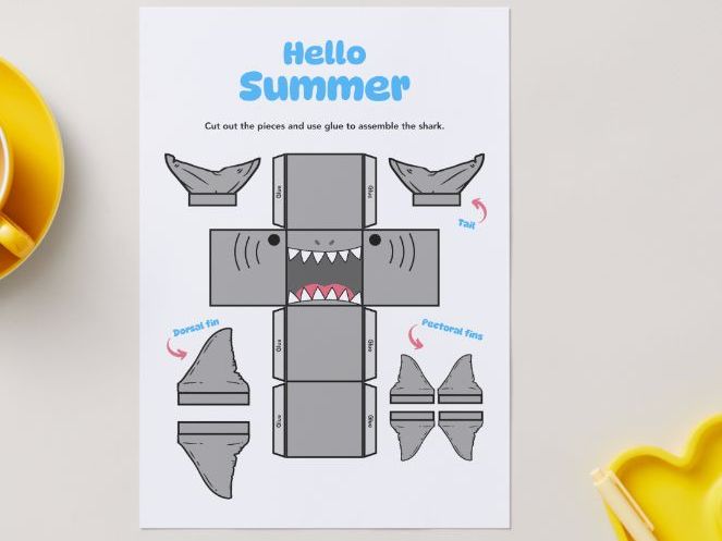 Paper Craft - Shark