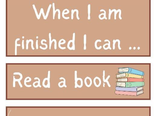 What Can I Do When I Finish? – Early Finisher Classroom Display (Printable Posters)