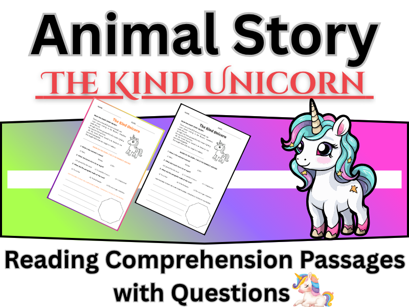 Funny short animal story - Reading Comprehension Passages and Questions worksheet