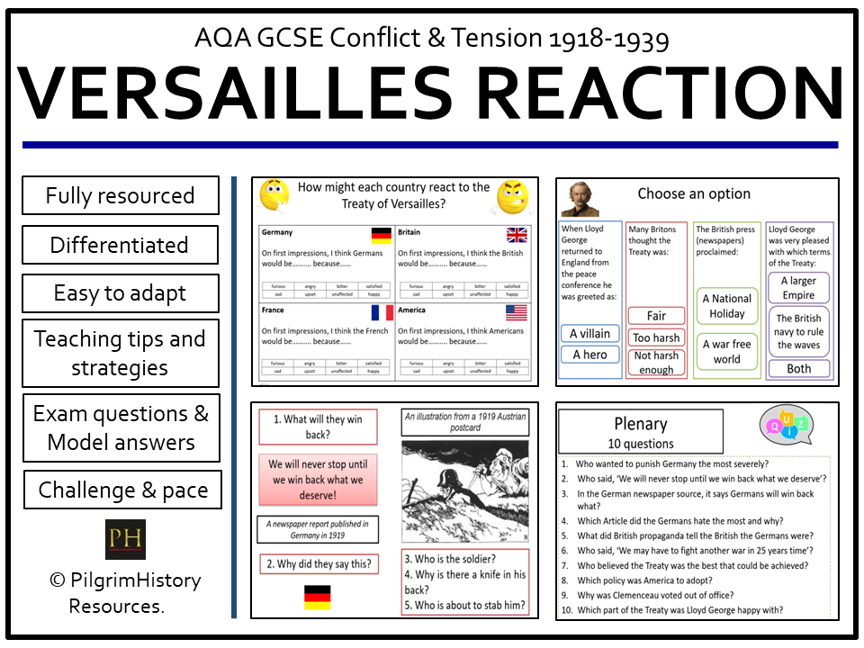 AQA GCSE Conflict & Tension: Was the Treaty of Versailles Fair?
