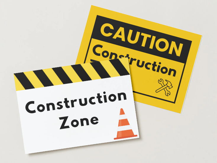 Construction Zone Signs