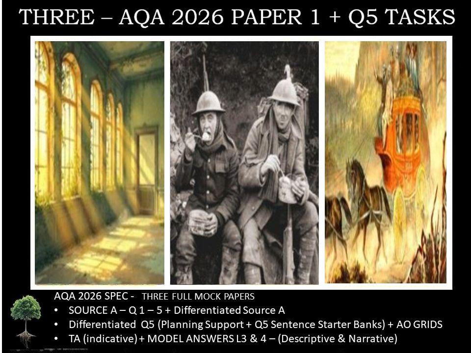 THREE - PAPER 1 | 2026 FULL MOCKS | Q5 TASKS