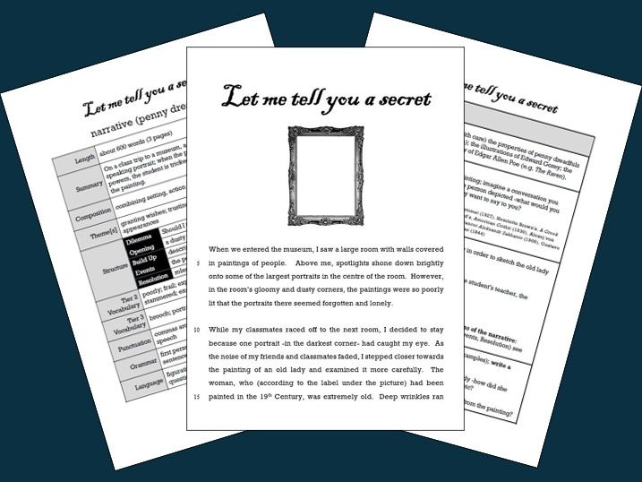 Model Write: Narrative: Let me tell you a secret