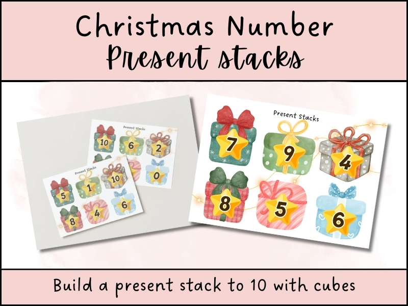 Christmas Counting | Number Present Stacks