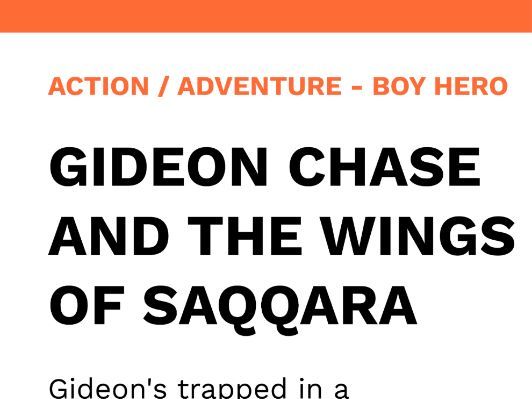 Gideon Chase and the Wings of Saqqara - Boys' Action and Adventure