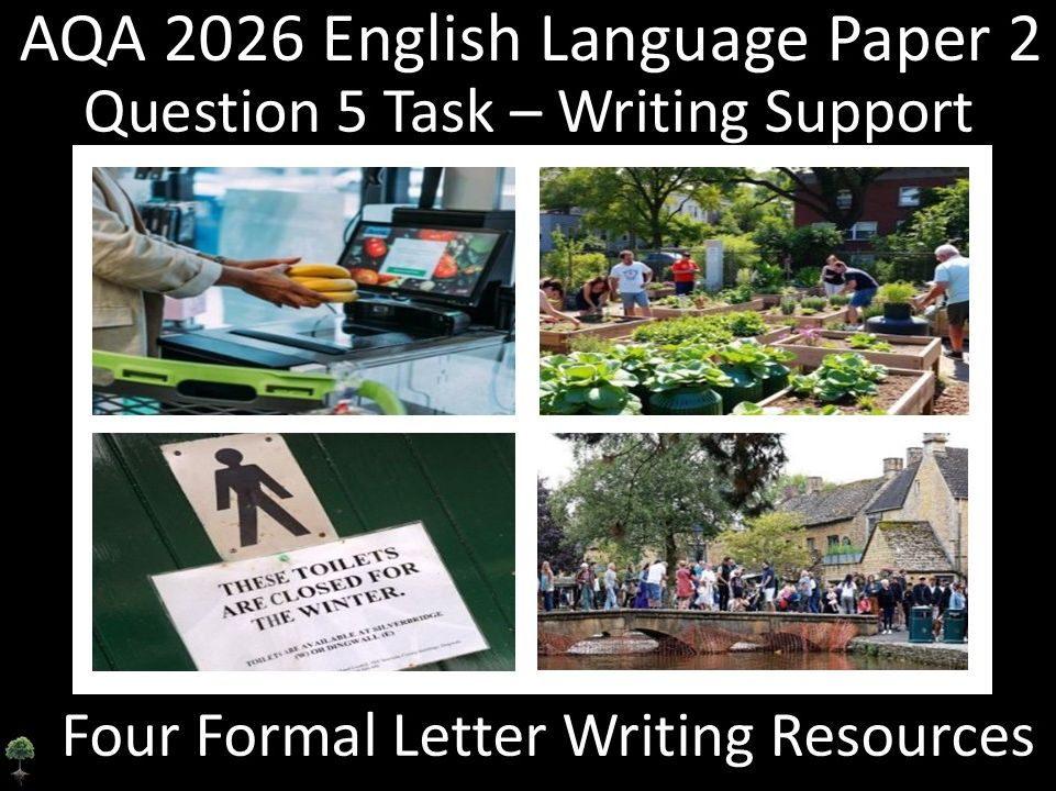 Question 5: AQA 2026 English Language Paper 2 | Four Formal Letter Writing Resources