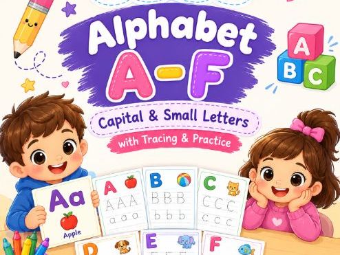 Alphabet Fun: Trace & Learn A–F