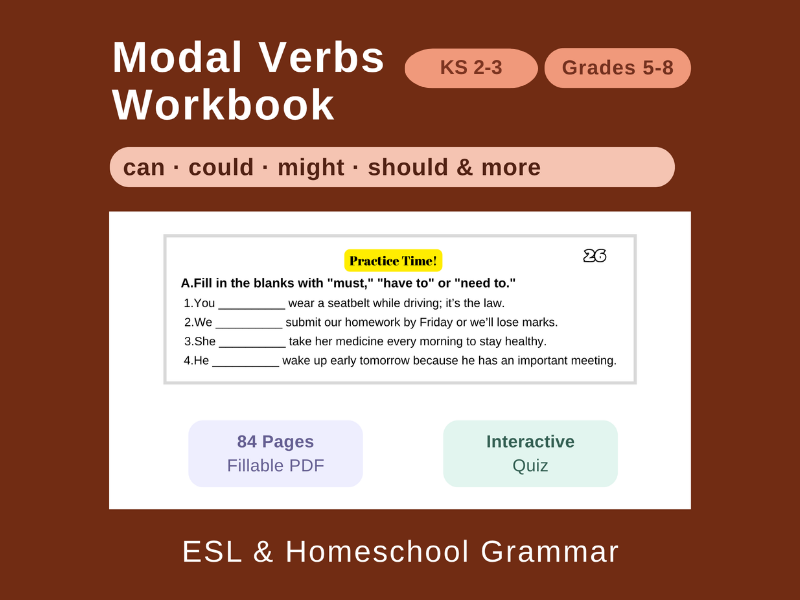 Modal Verbs Workbook: Gr 5-8/KS2-3