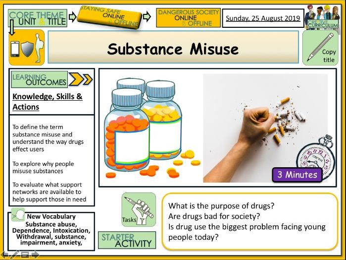 Substance Misuse - Drugs Education