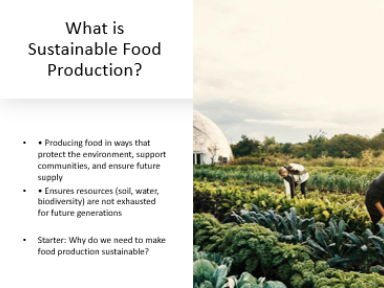 AQA GCSE Geography: Resource management: Food management