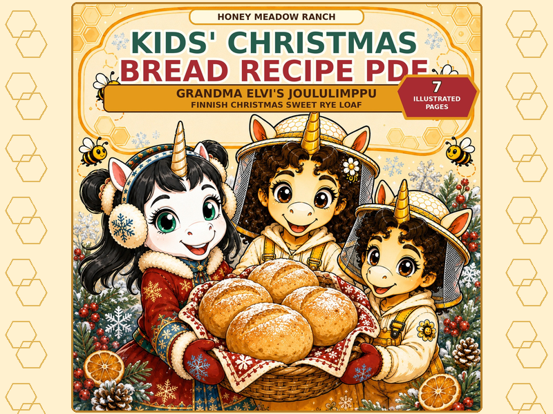 Holiday Sweet Bread Recipe for Kids Cultural Baking Life Skills Activity PDF