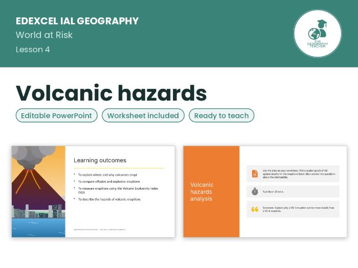 Volcanic hazards – Edexcel IAL Geography