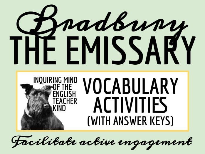 "The Emissary" by Ray Bradbury Vocabulary Activities (Short Story for Halloween)