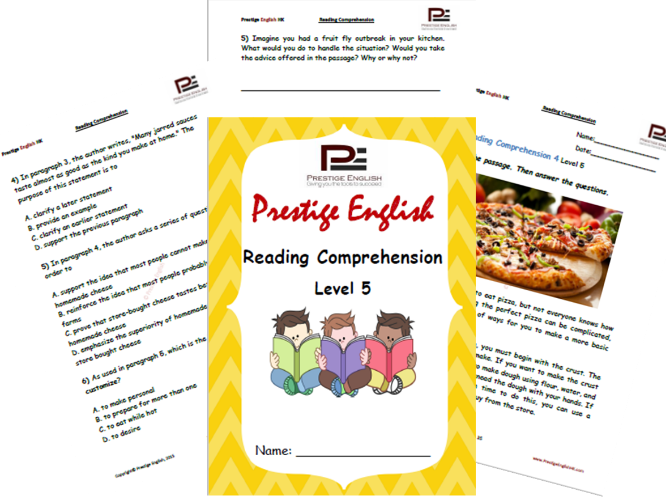 Reading Comprehension Book - Level 5