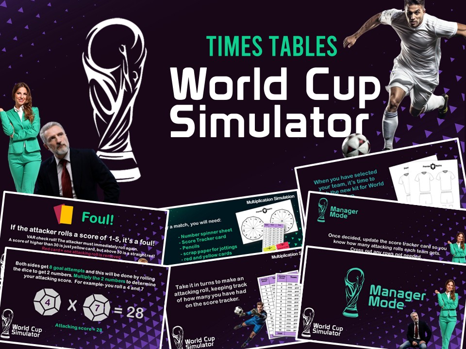 World Cup Simulation Game: Football-Themed Times Tables Game | KS2 & KS3