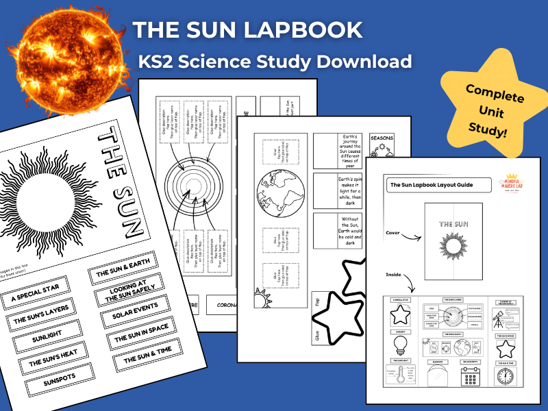 The Sun KS2 Science Activities | Lapbook