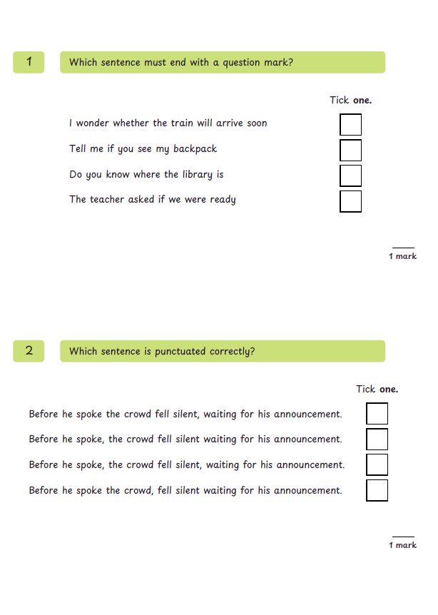 Year 6 SATs style Grammar, punctuation and spelling tests | Teaching ...