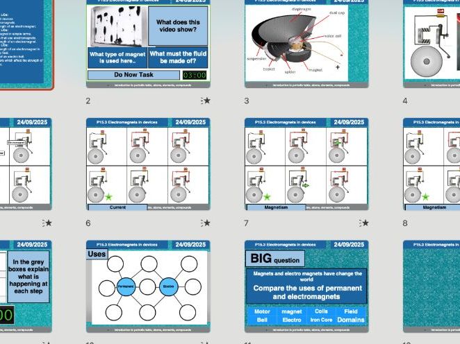 AQA GCSE Physics P15.3 – Electromagnets in Devices | Editable Lessons, Worksheets & Answers + Free A