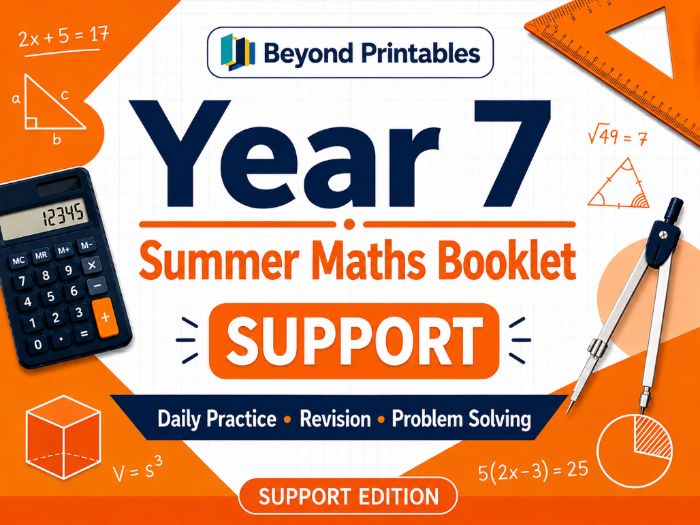 Yr 7 Summer Maths hw – Support Edition