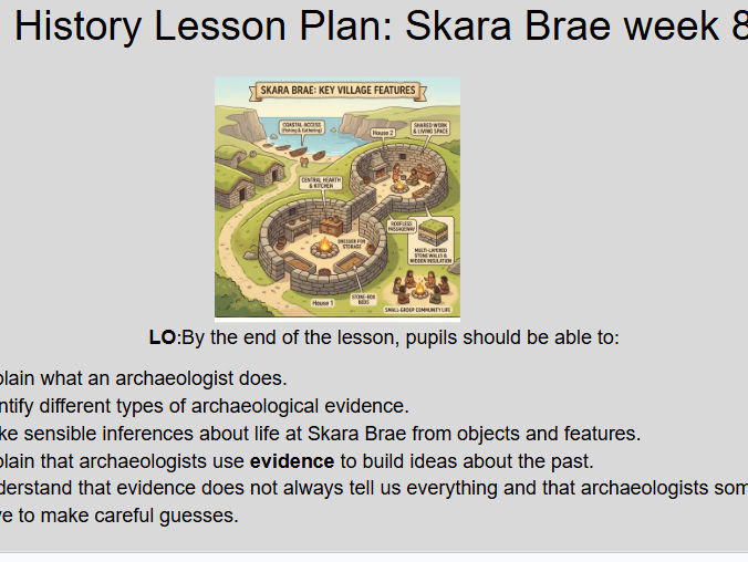 week 8 Skara Brae- KS2