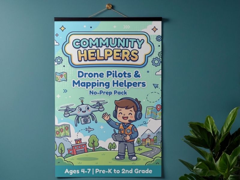 People Who Help Us: Drone Pilots & Mapping Helpers Tech Worksheets (EYFS / KS1)