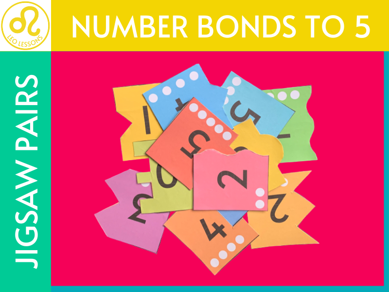 Number Bonds to 5 Jigsaw Pairs Teaching Resources