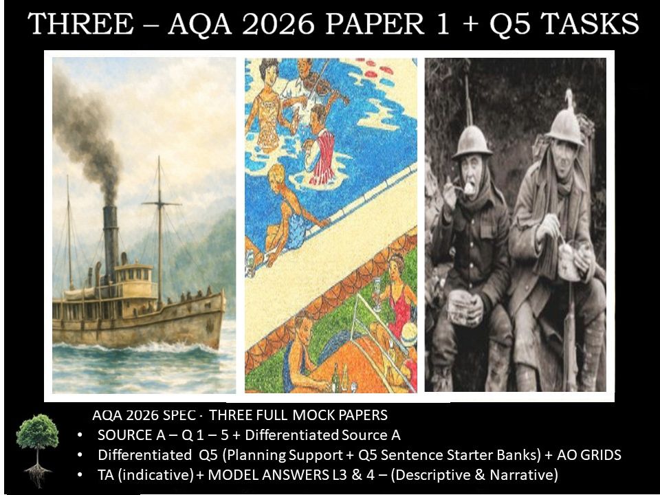 THREE - PAPER 1 | 2026 FULL MOCKS | Q5 TASKS