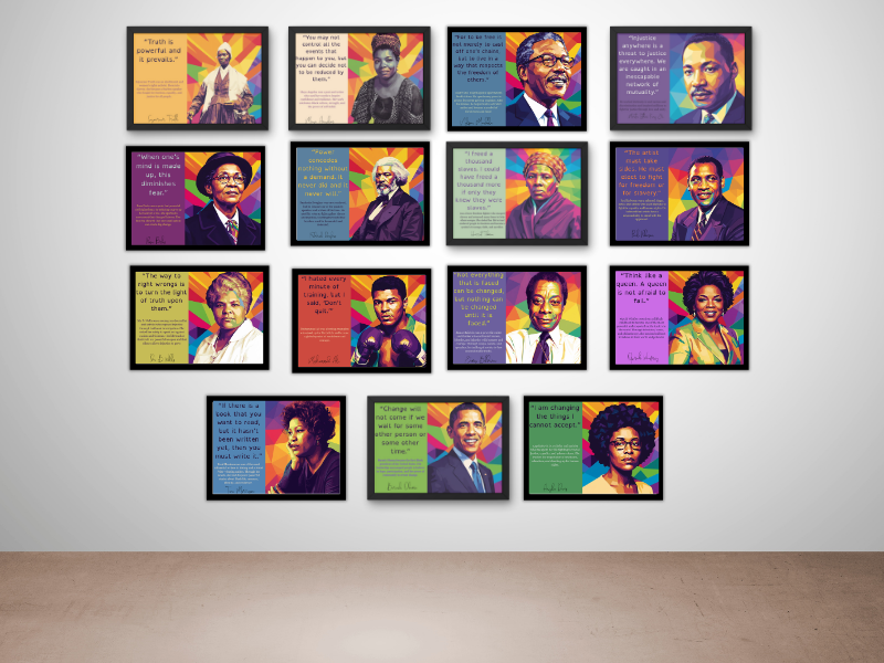 Black History Month Inspirational Quotes Posters – Classroom Wall Art PDF